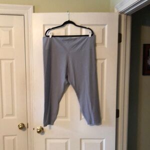 Athleta ultra high rise elation 7/8 tights blue/grey Sz 3x